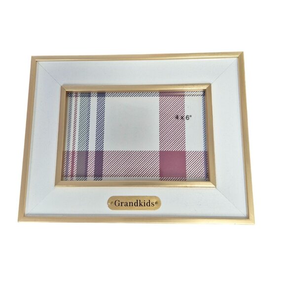 4" X 6" 'Grandkids' Holiday Single Image Frame White - Threshold™ - Picture 2 of 4